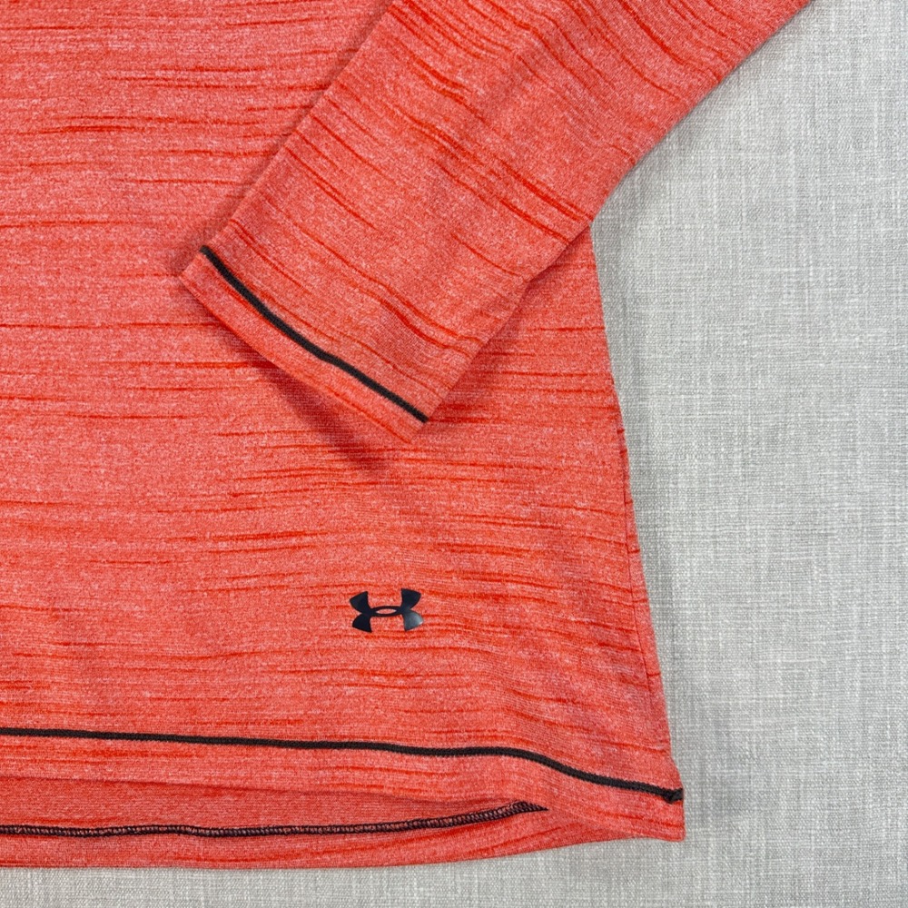SF Giants Under Armour Quarter Zip Fitted Pullover Top Women Size Medium Orange - Picture 7 of 10